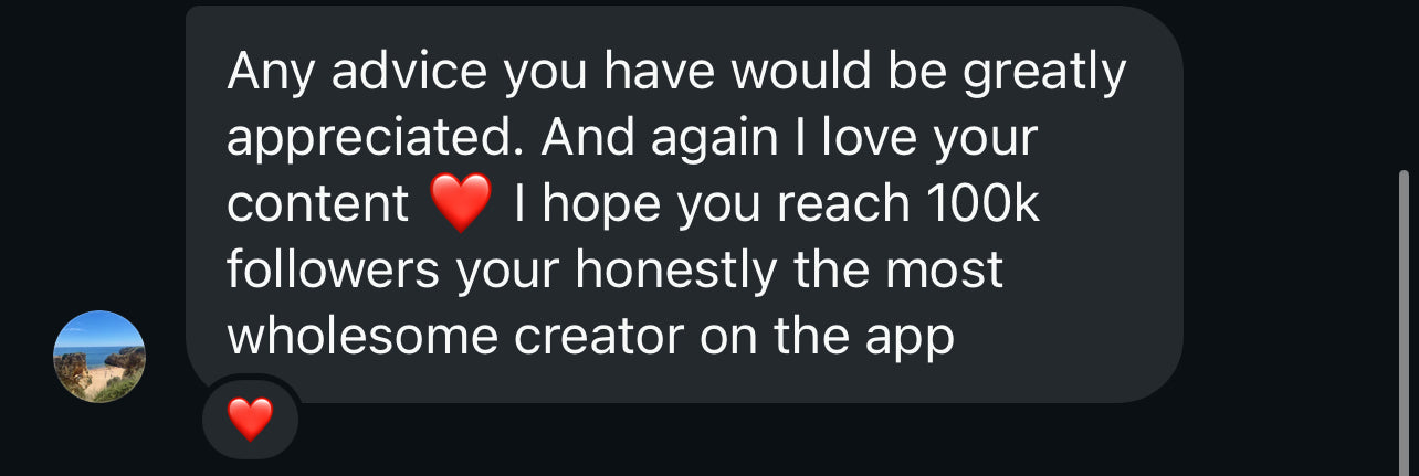Athlete thanks Jakobi for honest and helpful content.