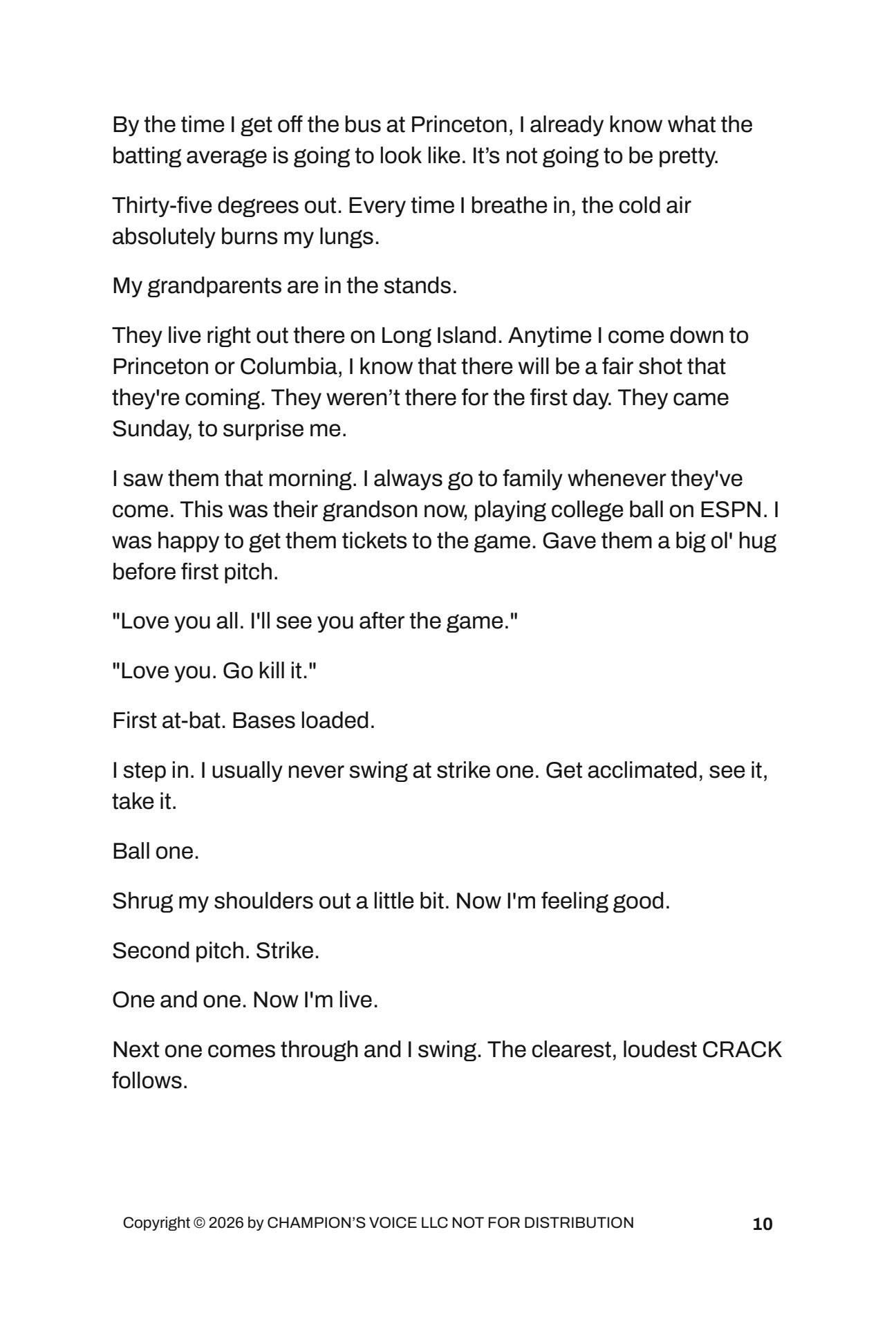 Sample page from The Student-Athlete Playbook